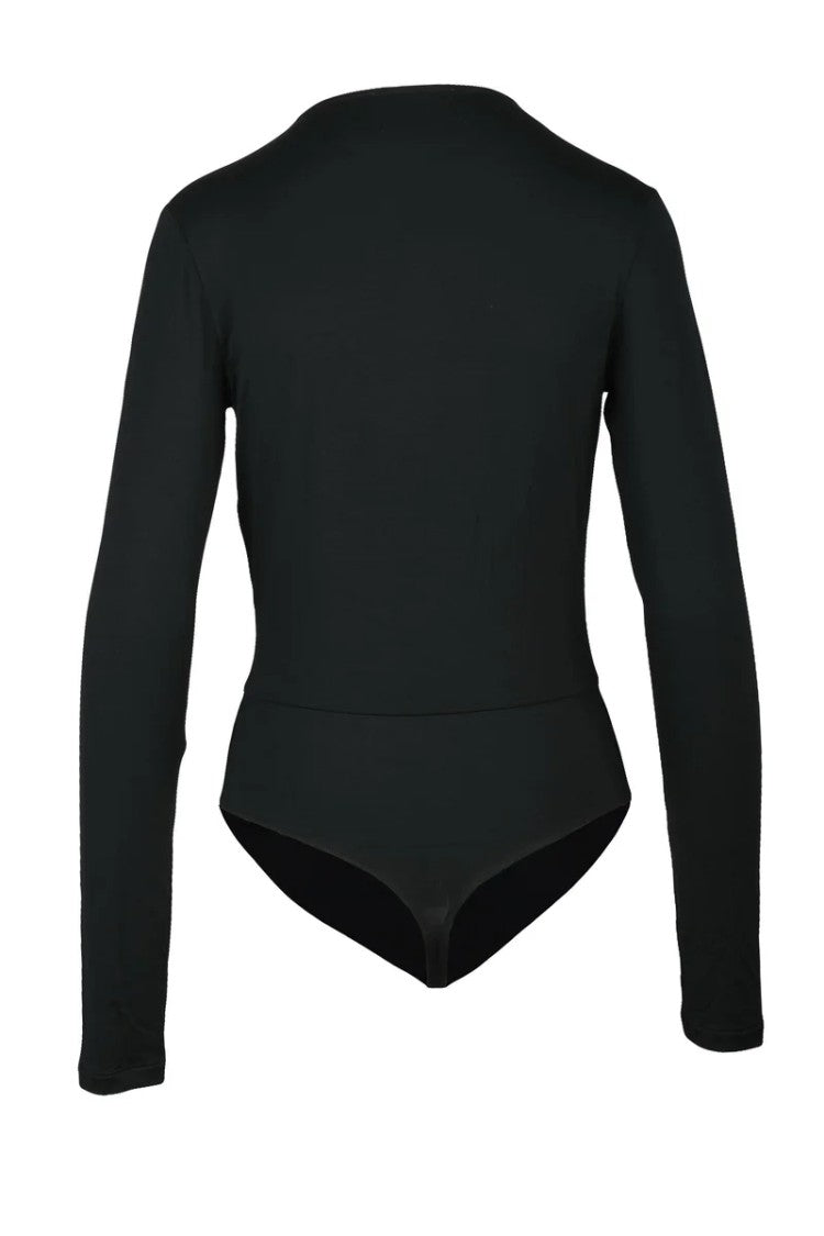 Max Mara Viscose Jersey Bodysuit - Black