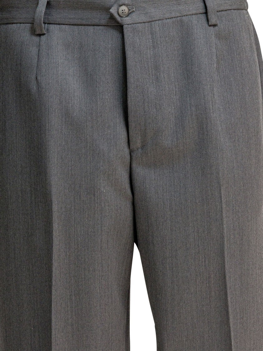 Briglia Tailored Grey Trousers In Fine Virgin Wool