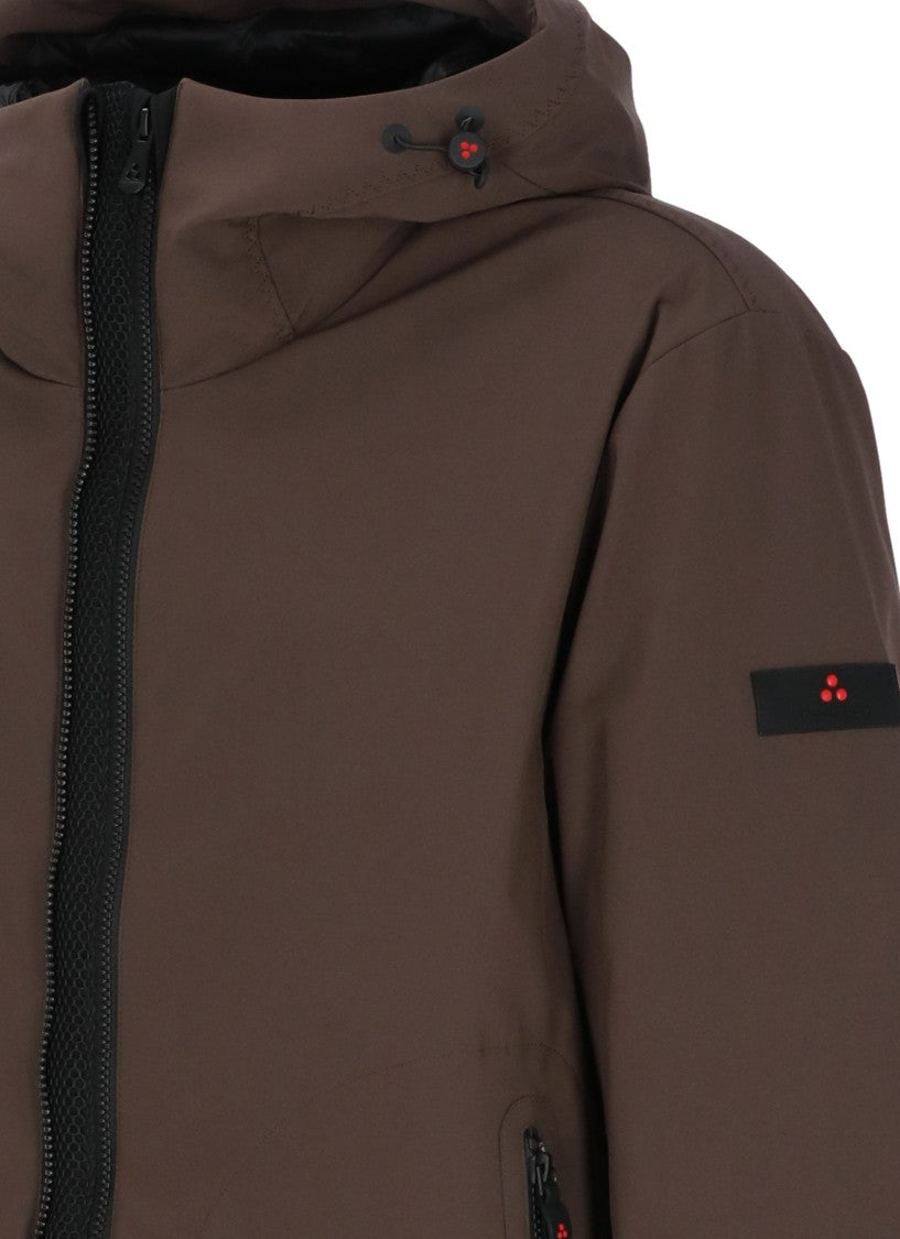 Peuterey Brown Metide Hooded Padded Long Coat