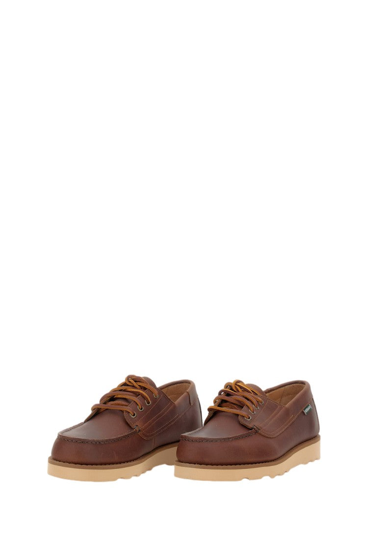 Sebago Brown Askookfield Moccasin Lace-Up Shoes