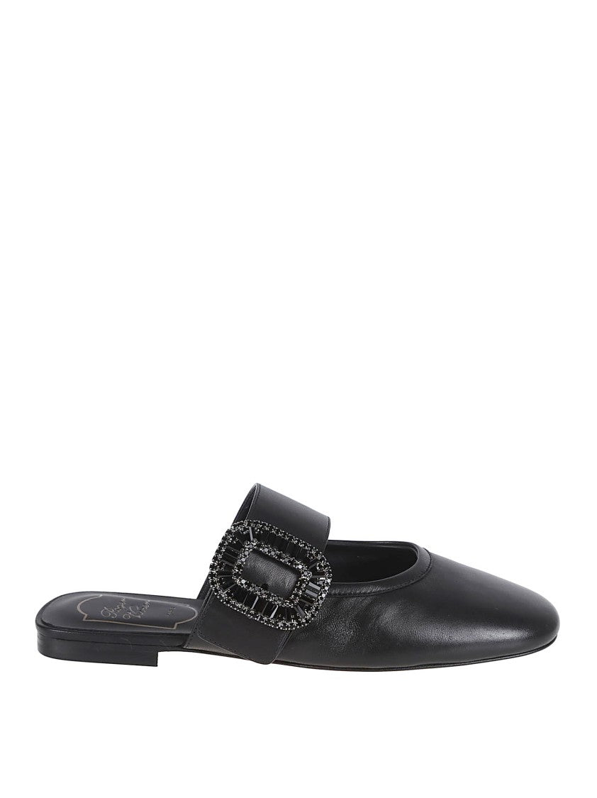Roger Vivier Pointed Toe Slip-On Sandals