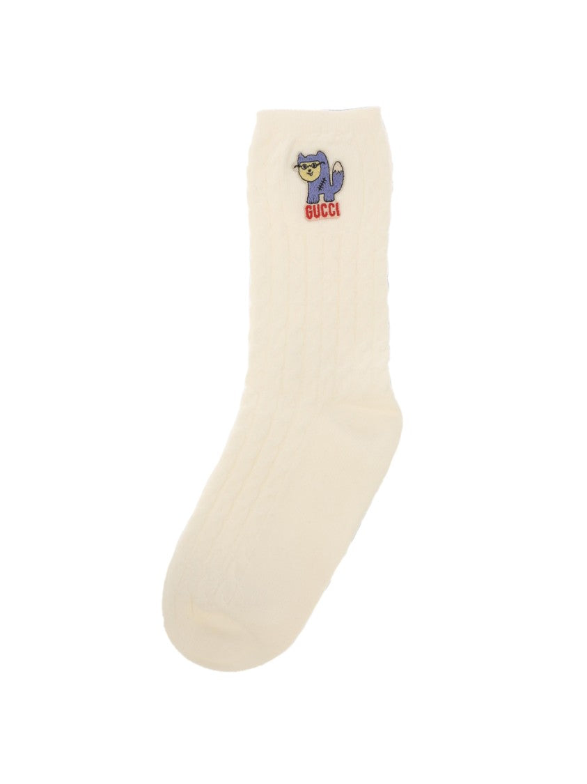 Gucci Treccina Logo Socks