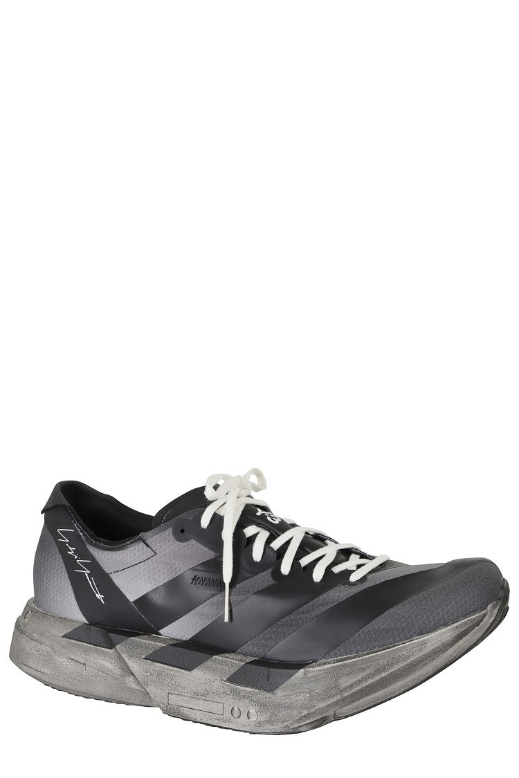Y-3 Sculpted Sole Sneakers With Tubular Laces And Logo Detail