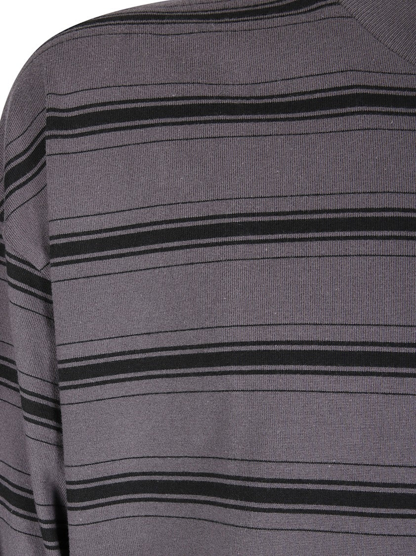 Comme Des Garçons Crew Neck Sweatshirt With Adjustable Hem