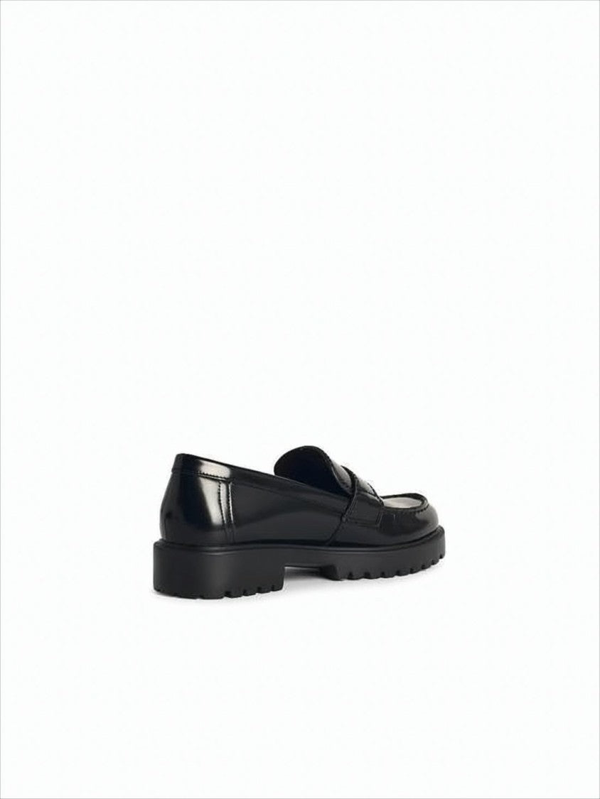 Tory Burch Polished Leather Loafer Flats
