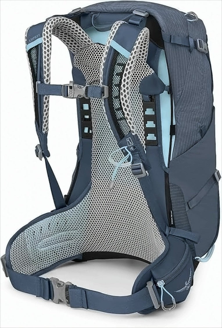 Osprey Technical Blue Backpack With Ventilated Mesh Back Panel