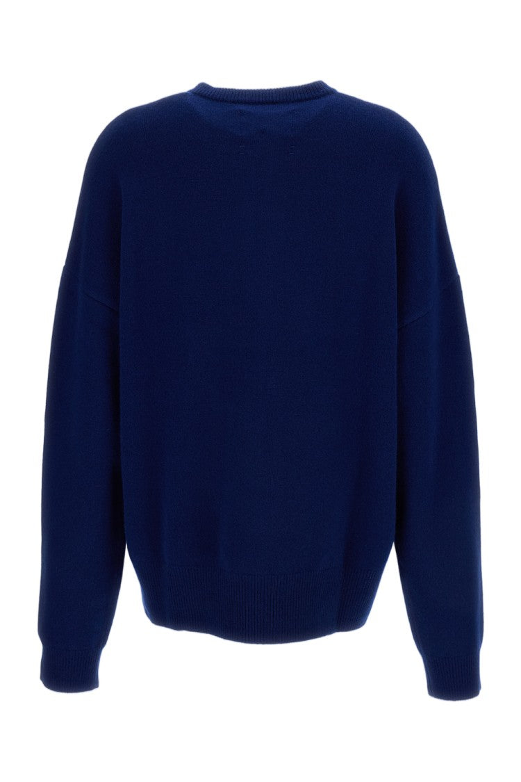 Extreme Cashmere Blue Like Cashmere-Blend Zip-Up Sweater