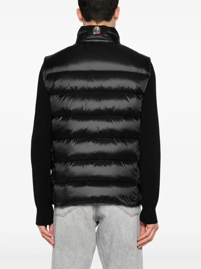 Parajumpers Sleeveless Puffer Vest With High Collar