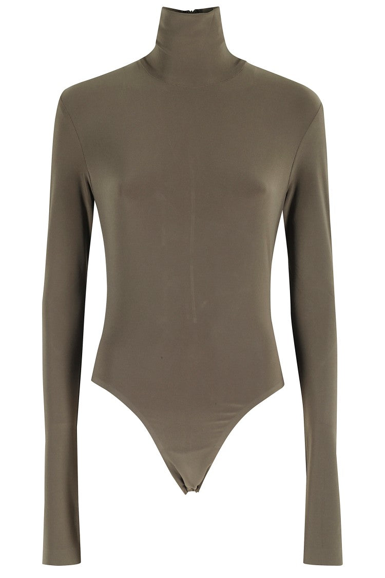 Norma Kamali Long Sleeve Turtle Bodysuit