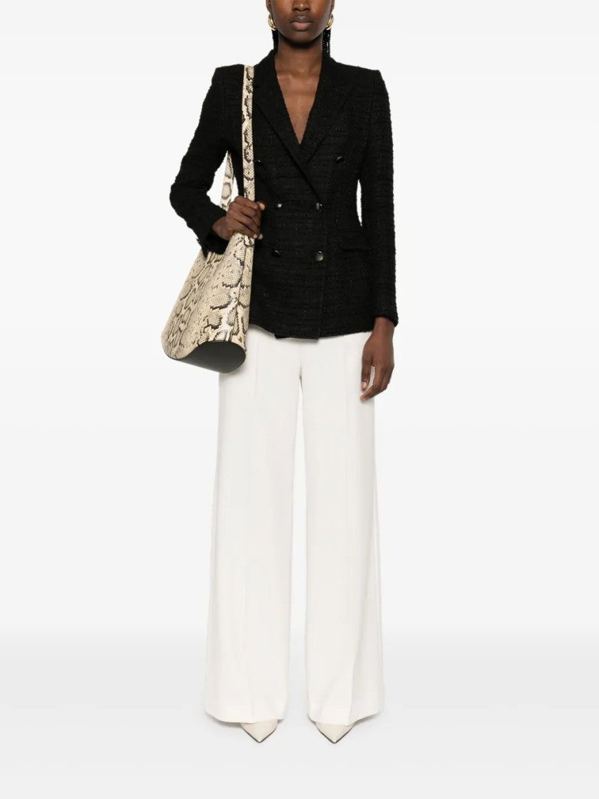 Tagliatore Tailored Black Blazer With Double-Breasted Design