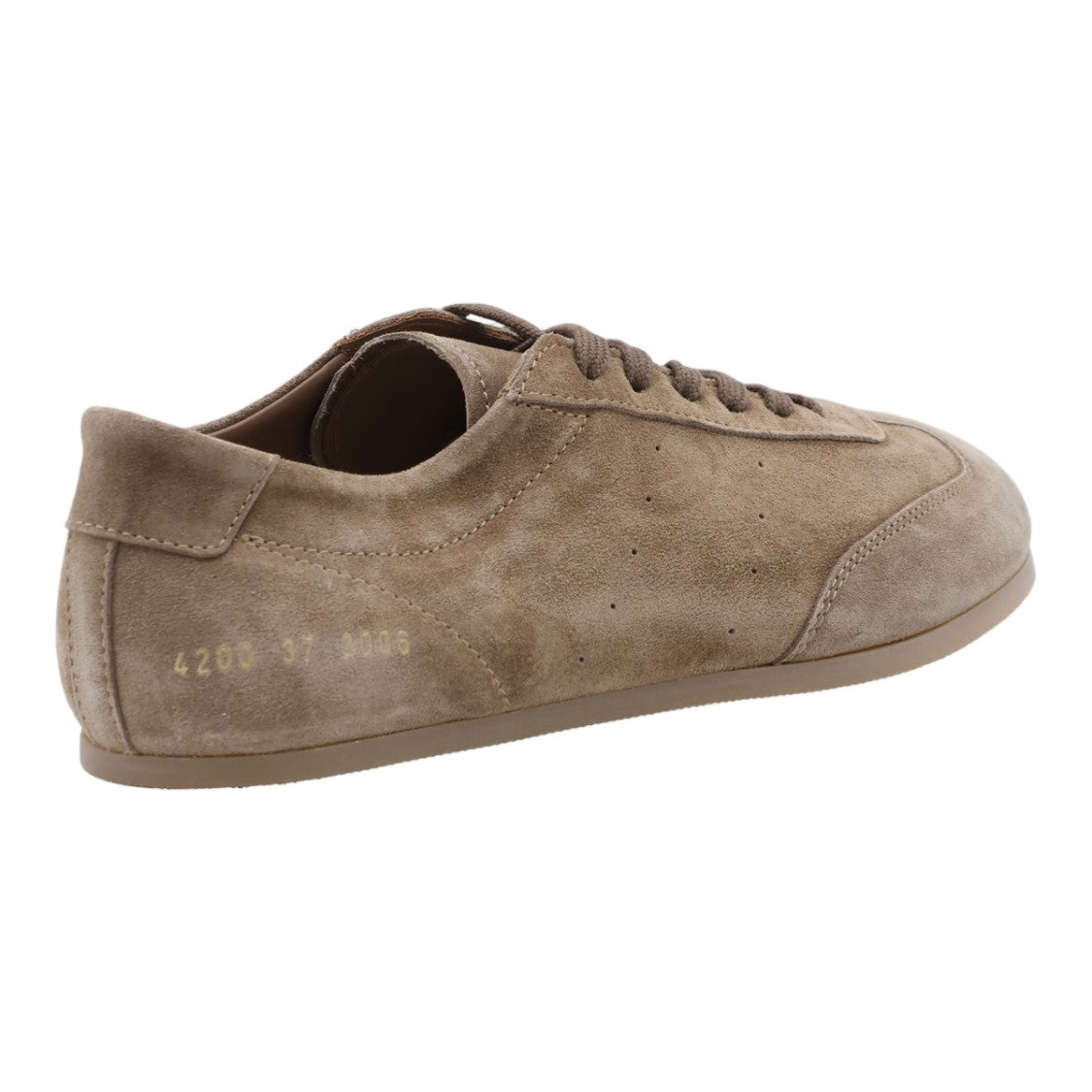 Common Projects Low-Profile Taupe Sneakers In Soft Suede