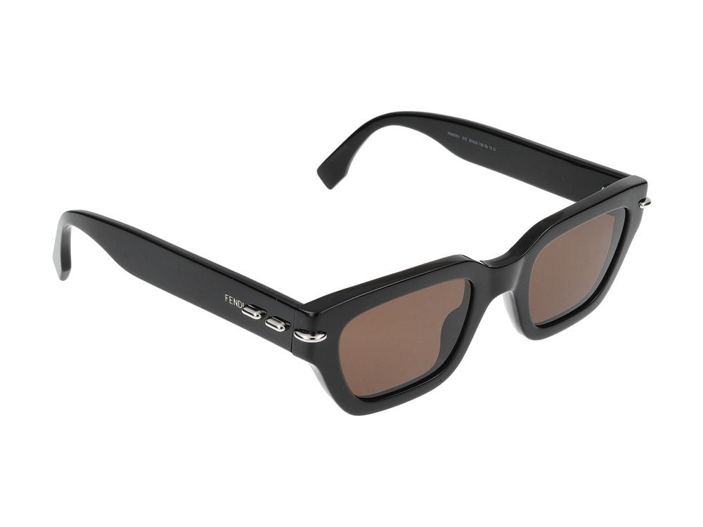 Maison Fendi Black Bold Oversized Square Sunglasses