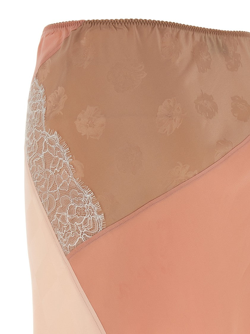 Moschino Viscose And Silk Blend Midi Skirt