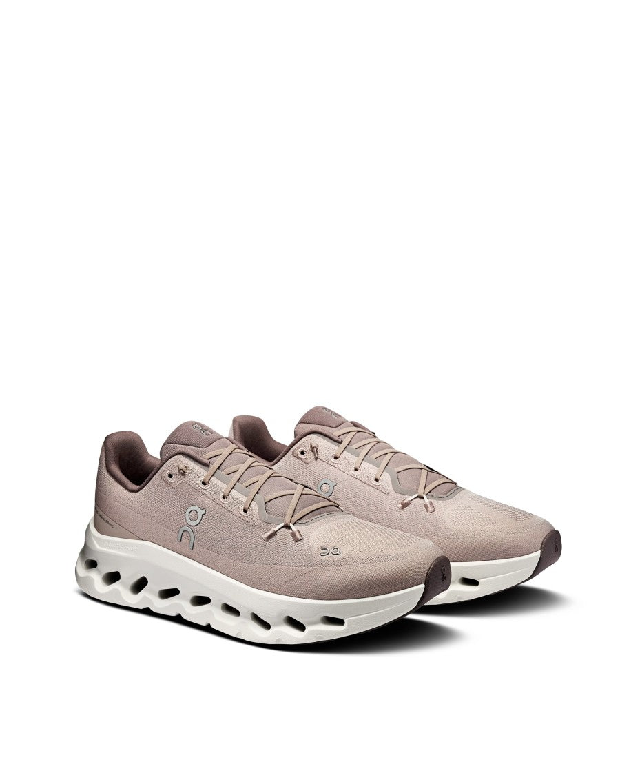 On Cloudtilt Cinder Fog Sneakers With Quick-Lace System And Energy Return