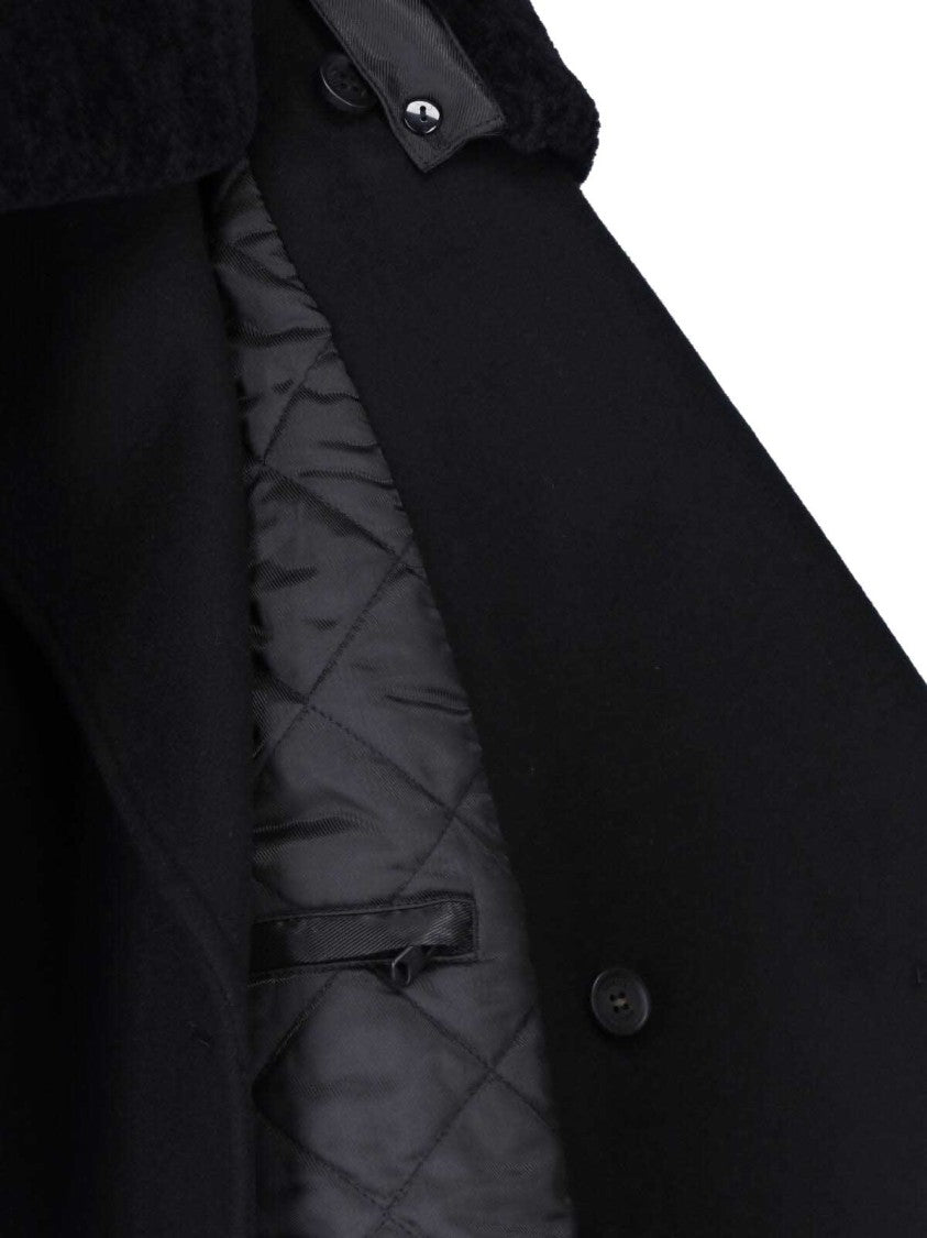 Mackage Black Cole Double-Breasted Wool Peacoat
