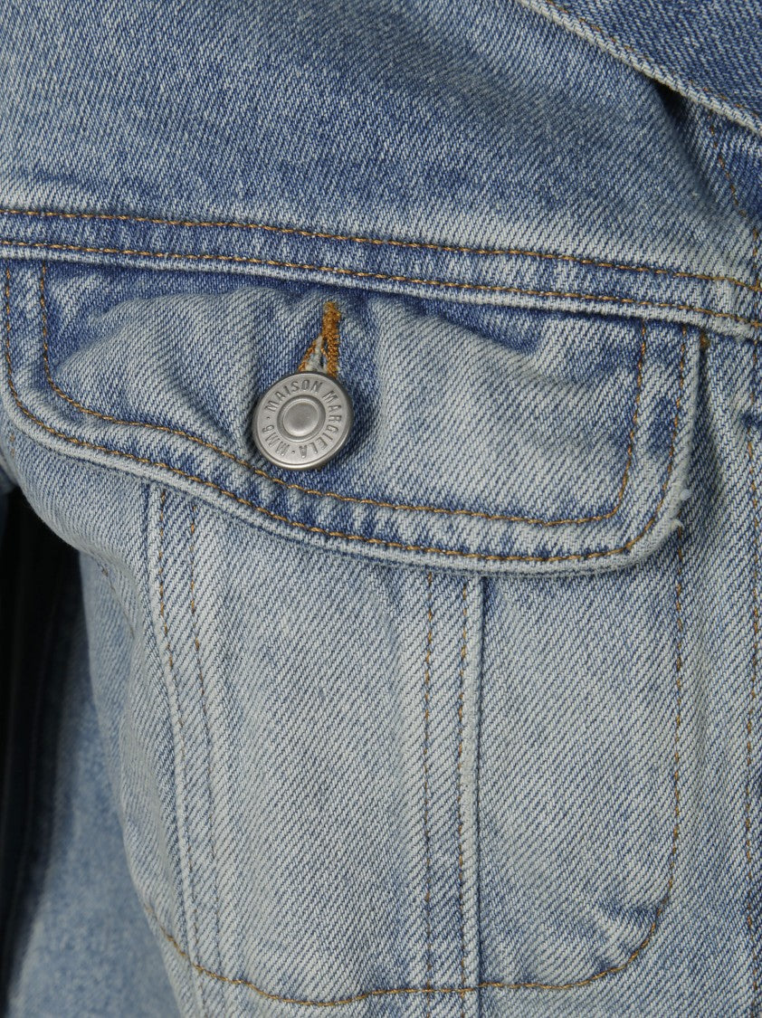 Mm6 By Maison Margiela Denim Jacket With Button Closure