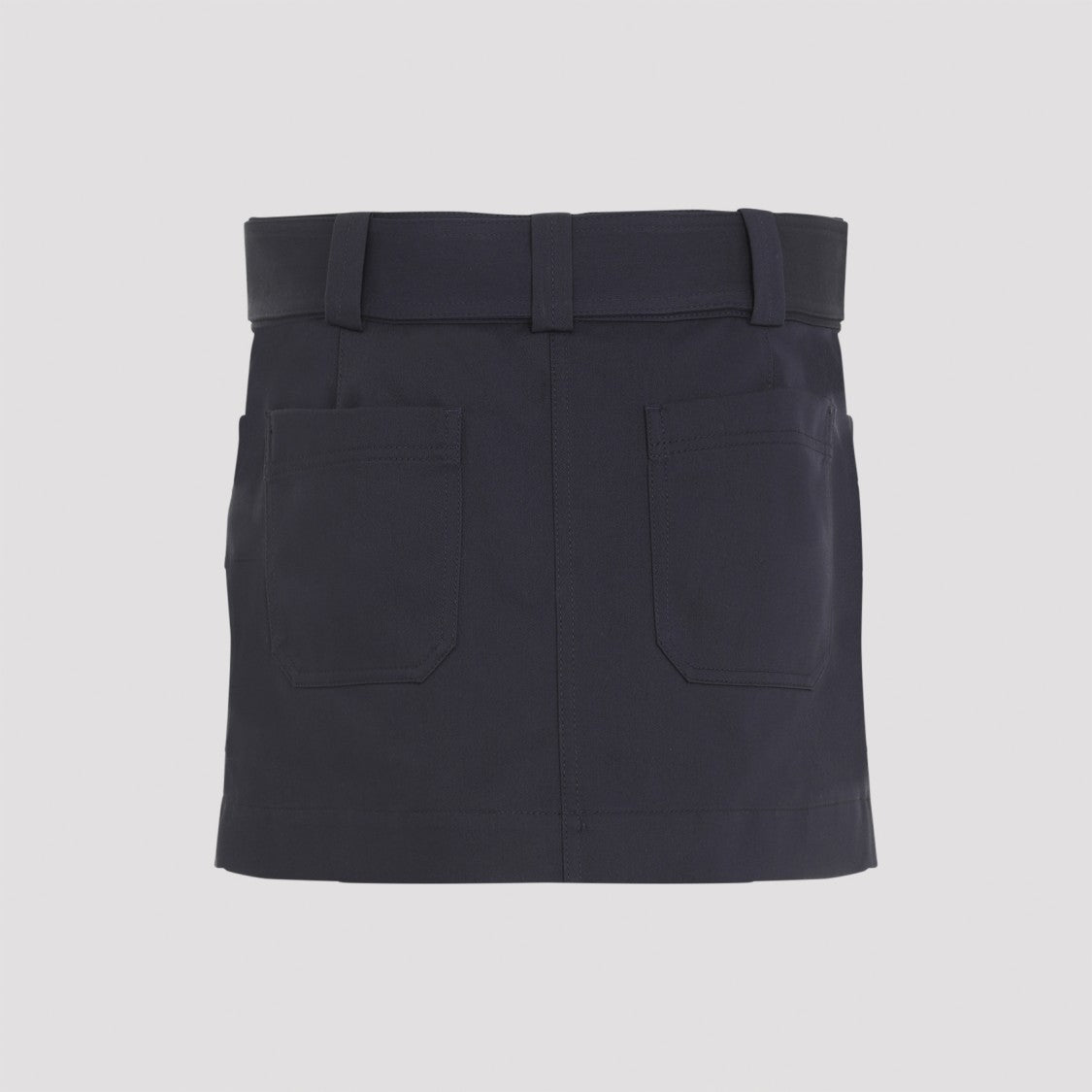 Chloé Blue Cotton Mini Skirt