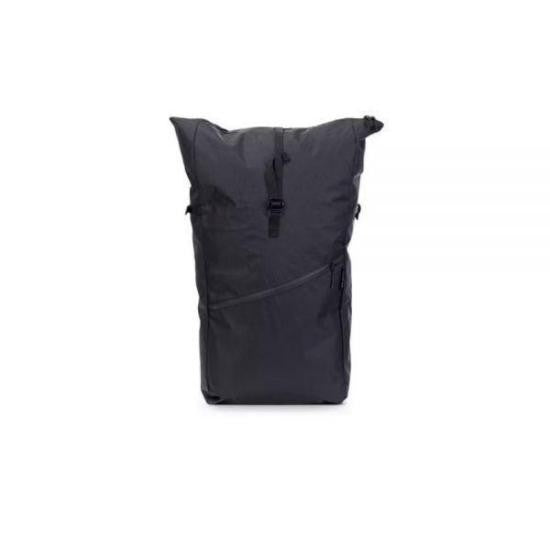 Liteway Matte Finish Roll-Top Backpack With Diagonal Zipper Pocket