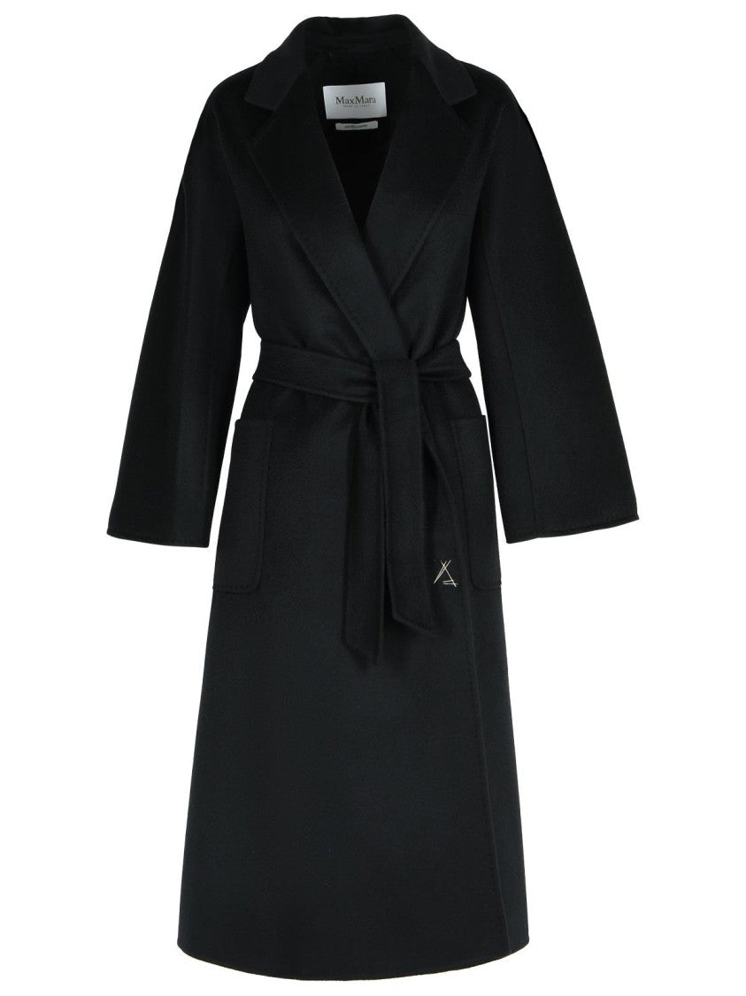 Max Mara 'Ludmilla' Black Cashmere Coat