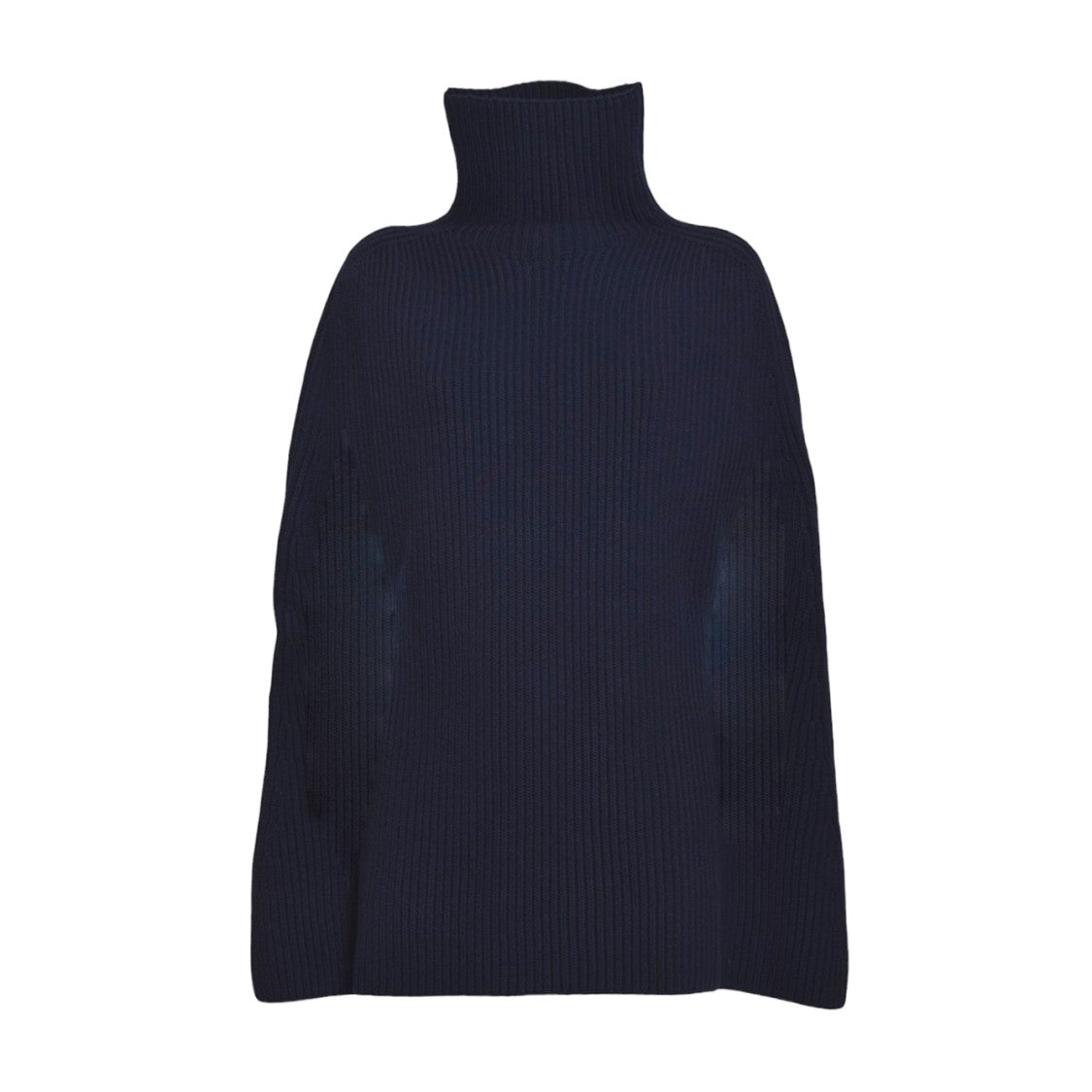 Jil Sander Ribbed Knit Cape Sweater