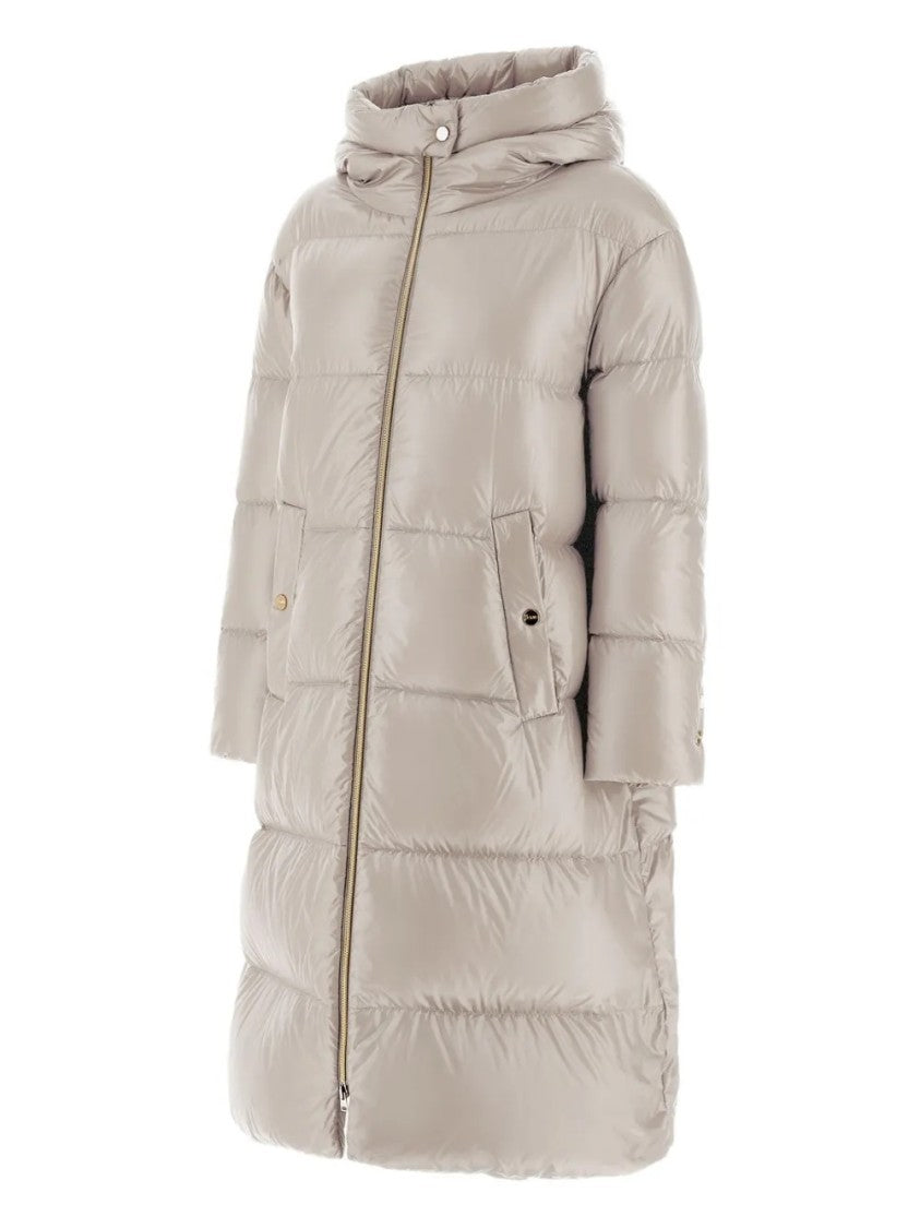 Herno Long Padded Coat With Quilted Design