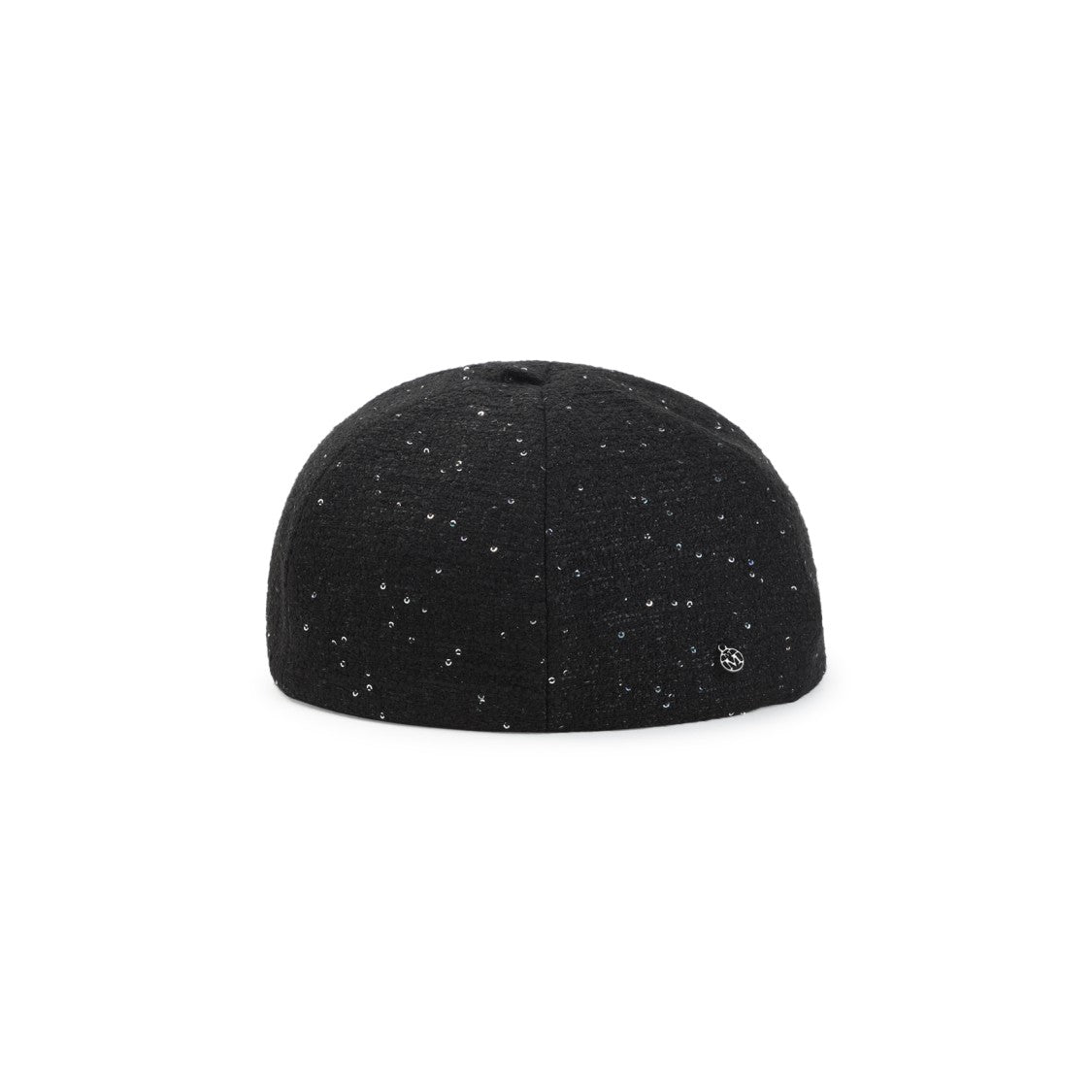 Maison Michel Rounded Black Hat With Textured Finish