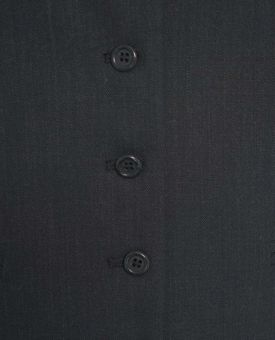 Ottod'ame Tailored Waistcoat With Classic V-Neck And Single-Breasted Closure