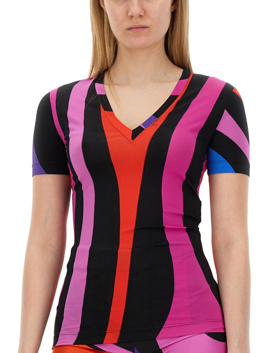 Pucci Marble Print T-Shirt