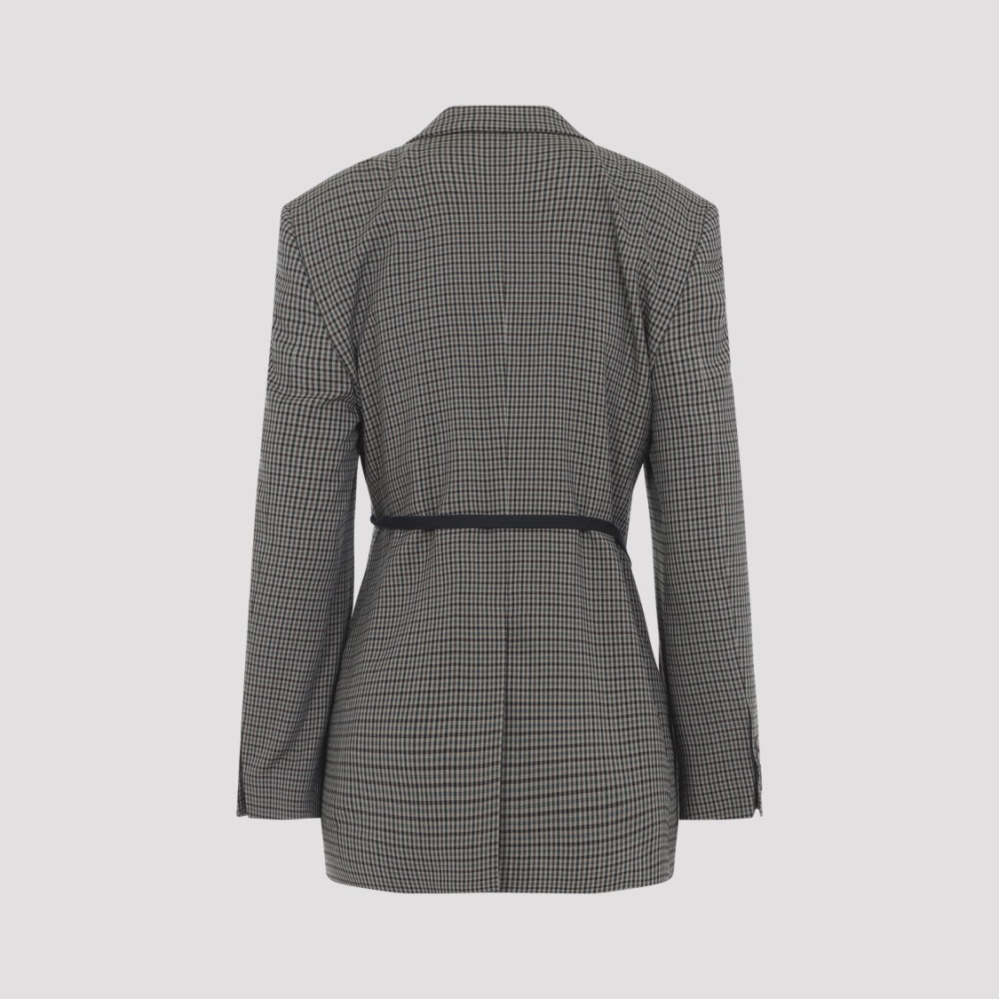 Balenciaga Wrap Tailored Khaki Lyocell Jacket