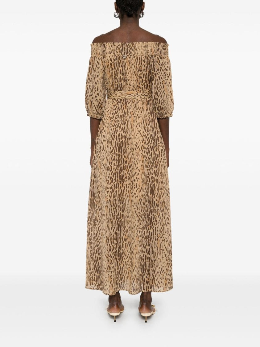 Liu Jo Flowing Animal Print Maxi Dress