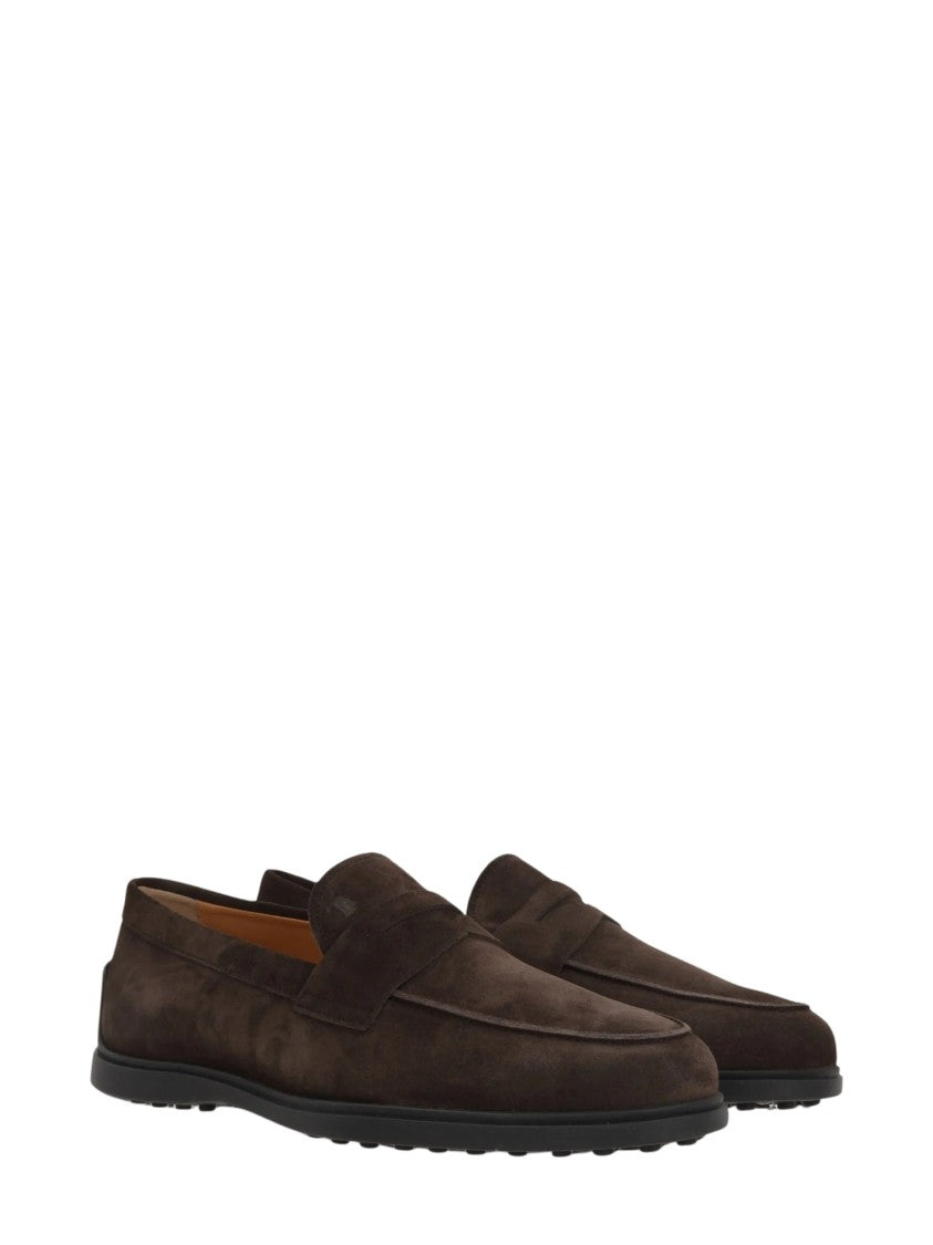 Tod's Moccasin Suede Penny Loafers