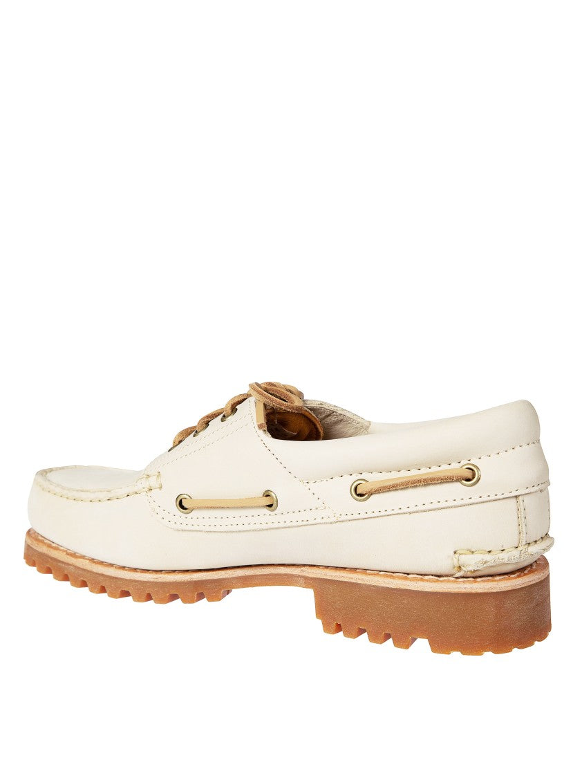 Timberland Light Beige Moccasin Lace Up Shoes