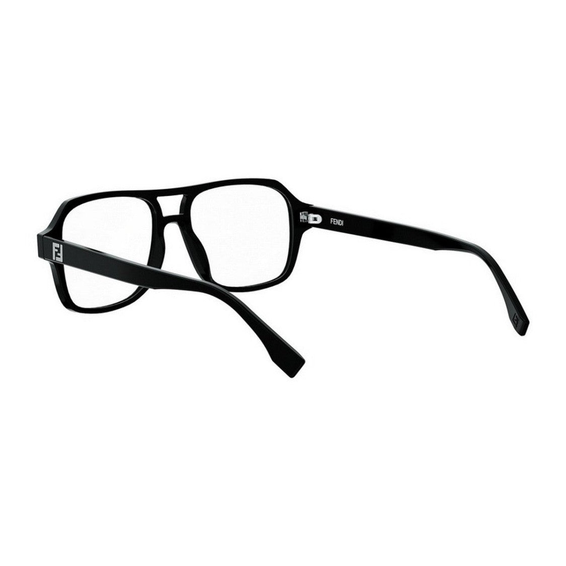 Fendi Black Ff Squared Acetate Aviator Sunglasses