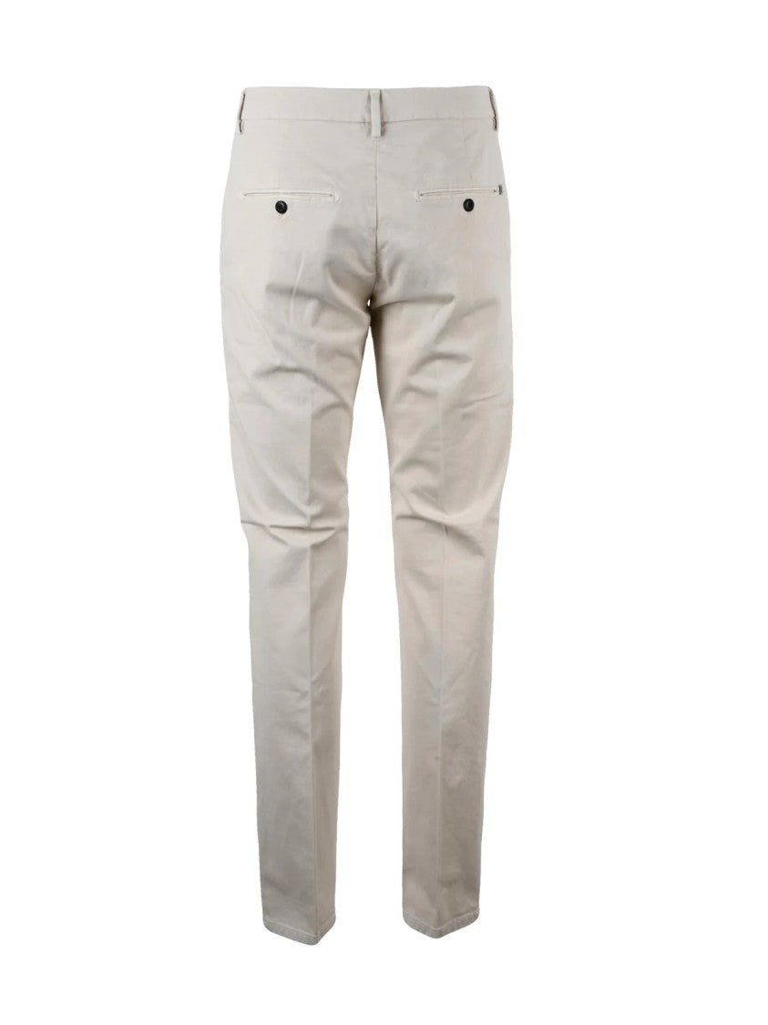 Dondup Beige Spiritissimo Slim-Fit Stretch Cotton Trousers