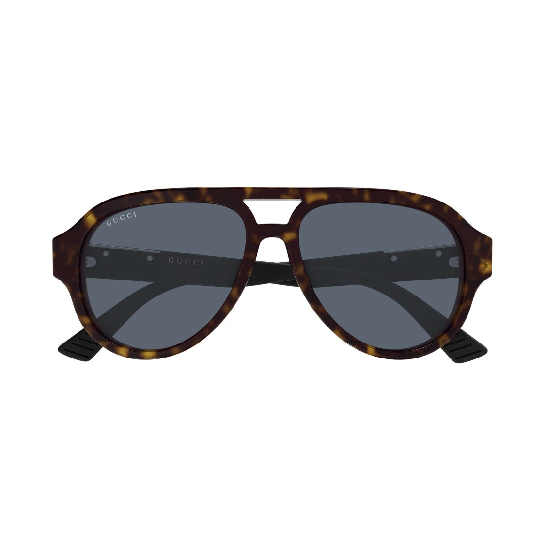 Gucci Tortoiseshell Aviator Sunglasses With Metallic Accents