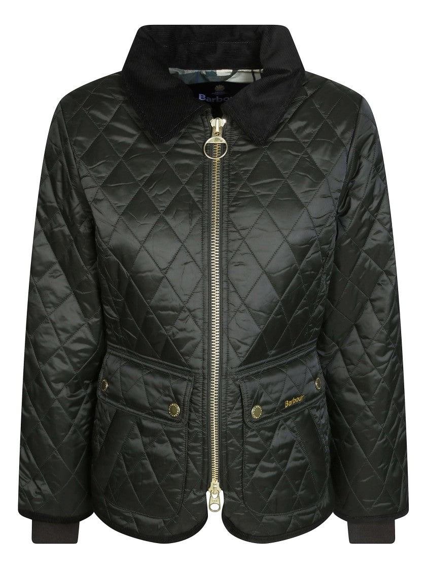 Barbour Fitted Beadnell Quilt Diamond-Pattern Jacket