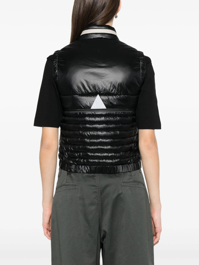 Moncler Grenoble Black Gumiane Water-Repellent Quilted Vest