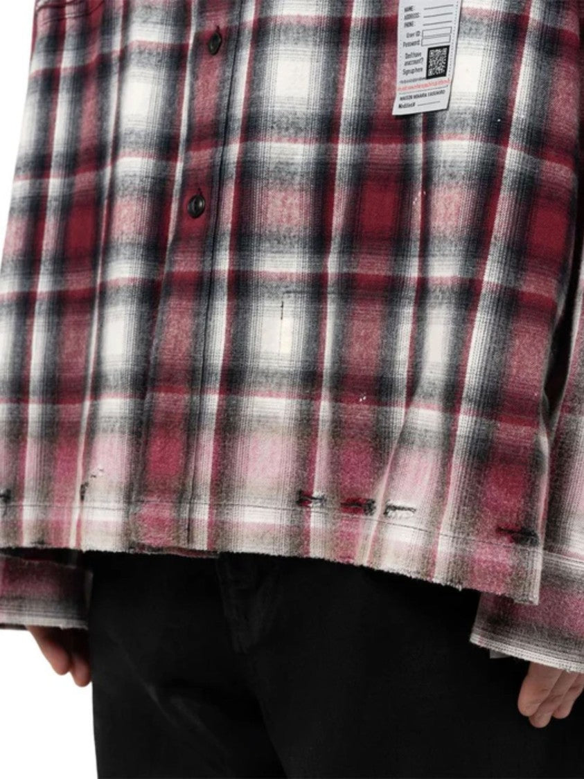 Maison Mihara Yasuhiro Classic Plaid Graphic Print Shirt