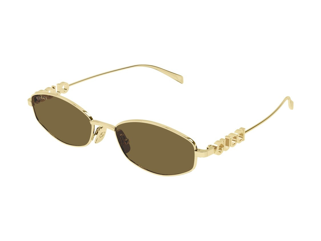 Gucci Gold Gg1802s Metal Geometric Sunglasses