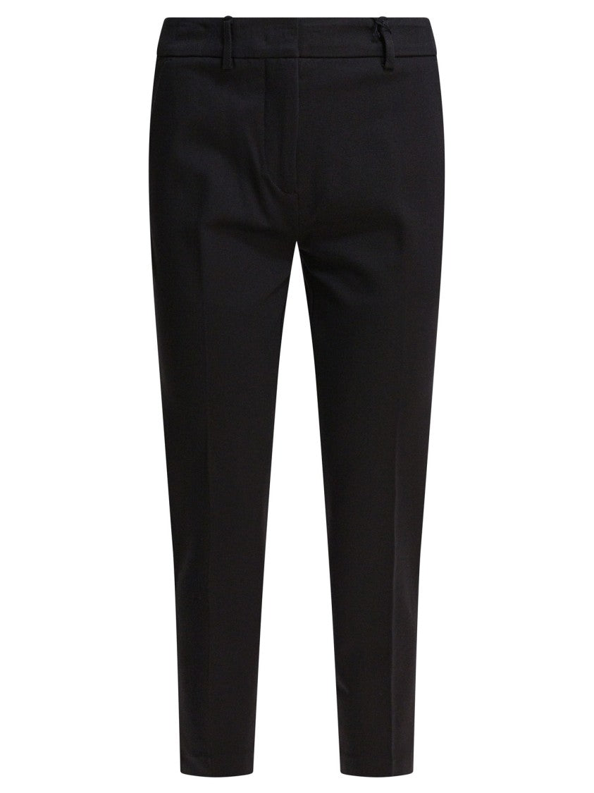 Semper Tailored Slim-Fit Viscose Pants With Concealed Closure