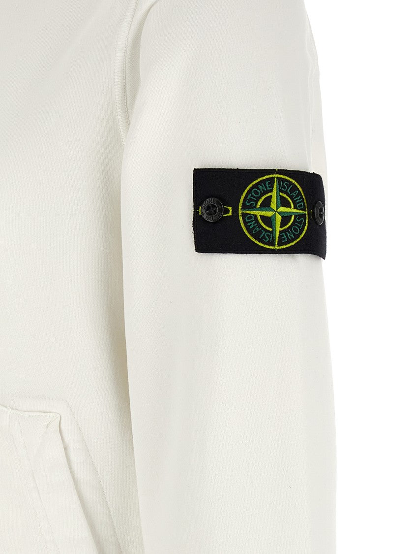Stone Island Garment-Dyed Organic Cotton Hoodie With Logo Appliqué