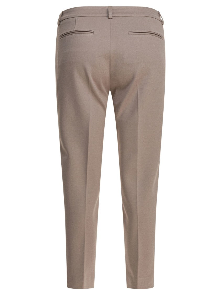 Semper Tailored Viscose Pants With Mid-Rise Waist