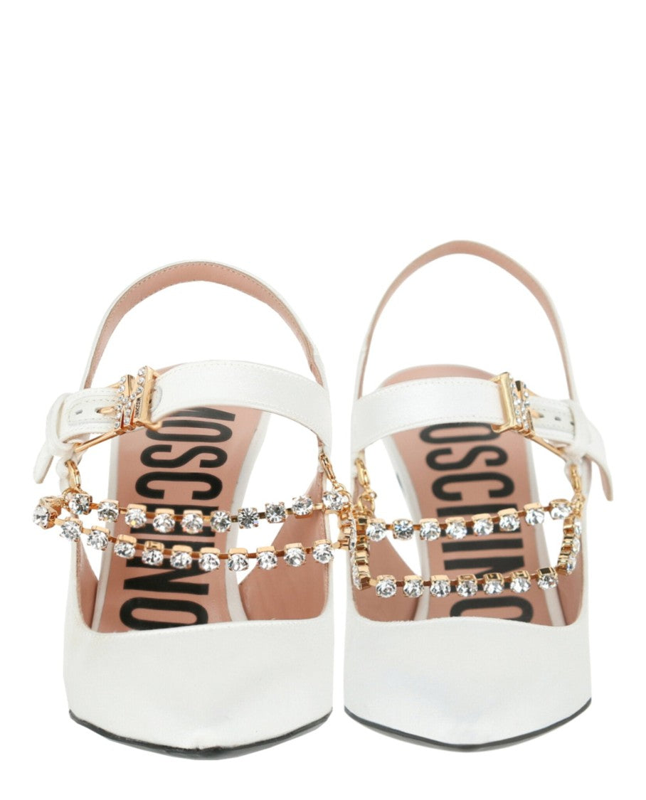 Moschino Rhinestone-Embellished Pumps