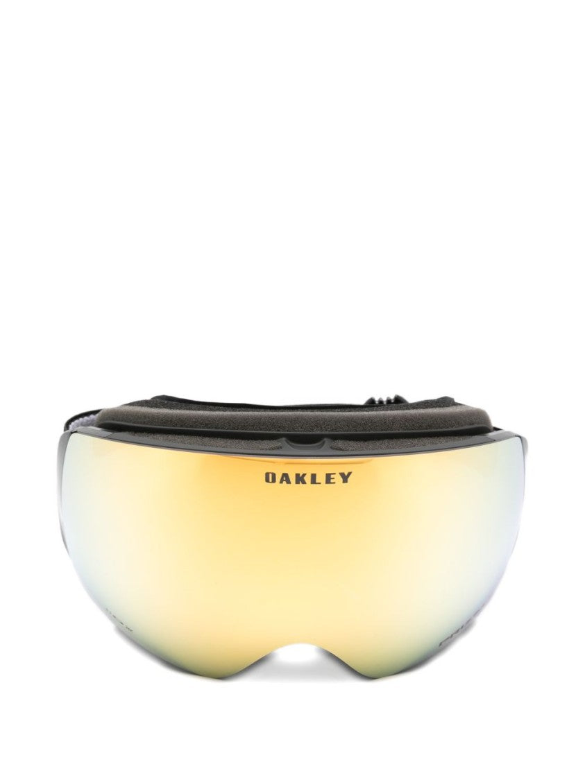 Oakley Curved Golden Mirrored Sunglasses