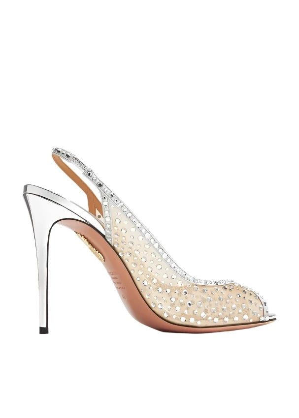 Aquazzura Crystal Lover Sandal 105