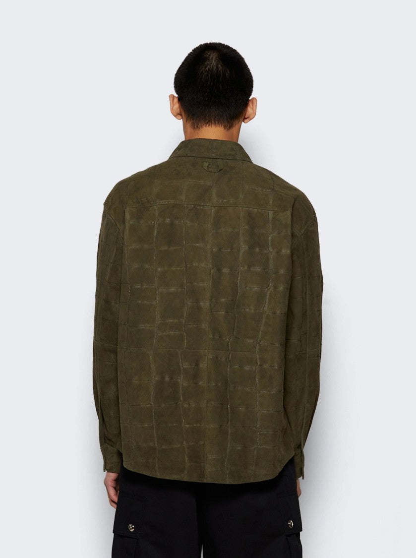 Jacquemus Croco Shirt Khaki