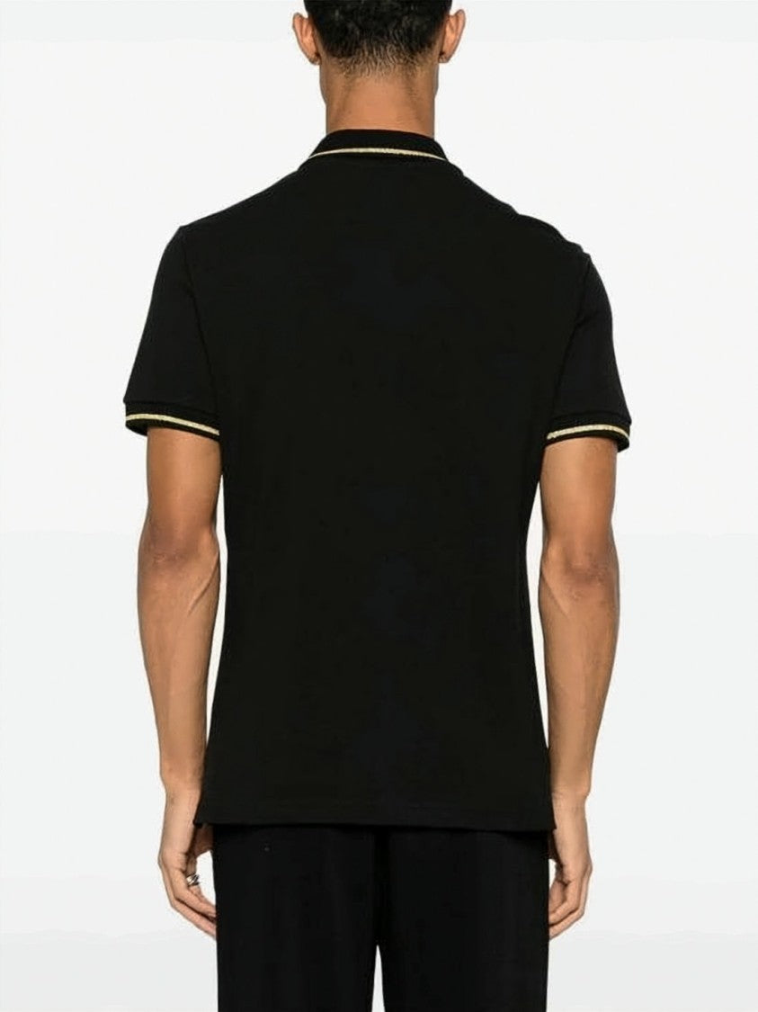Versace Versace V Emblem Embroidered Polo Shirt