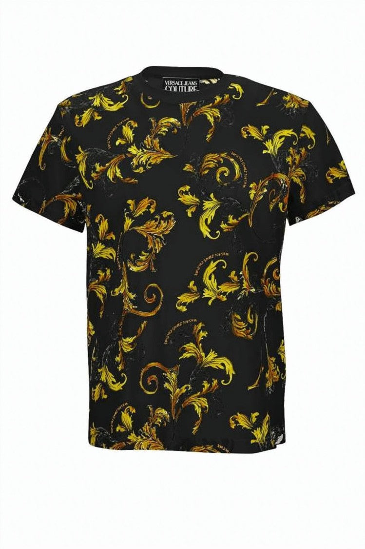 Versace Intricate Baroque Pattern Short-Sleeve T-Shirt