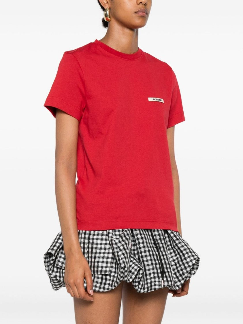 Jacquemus Crew Neck Red Top