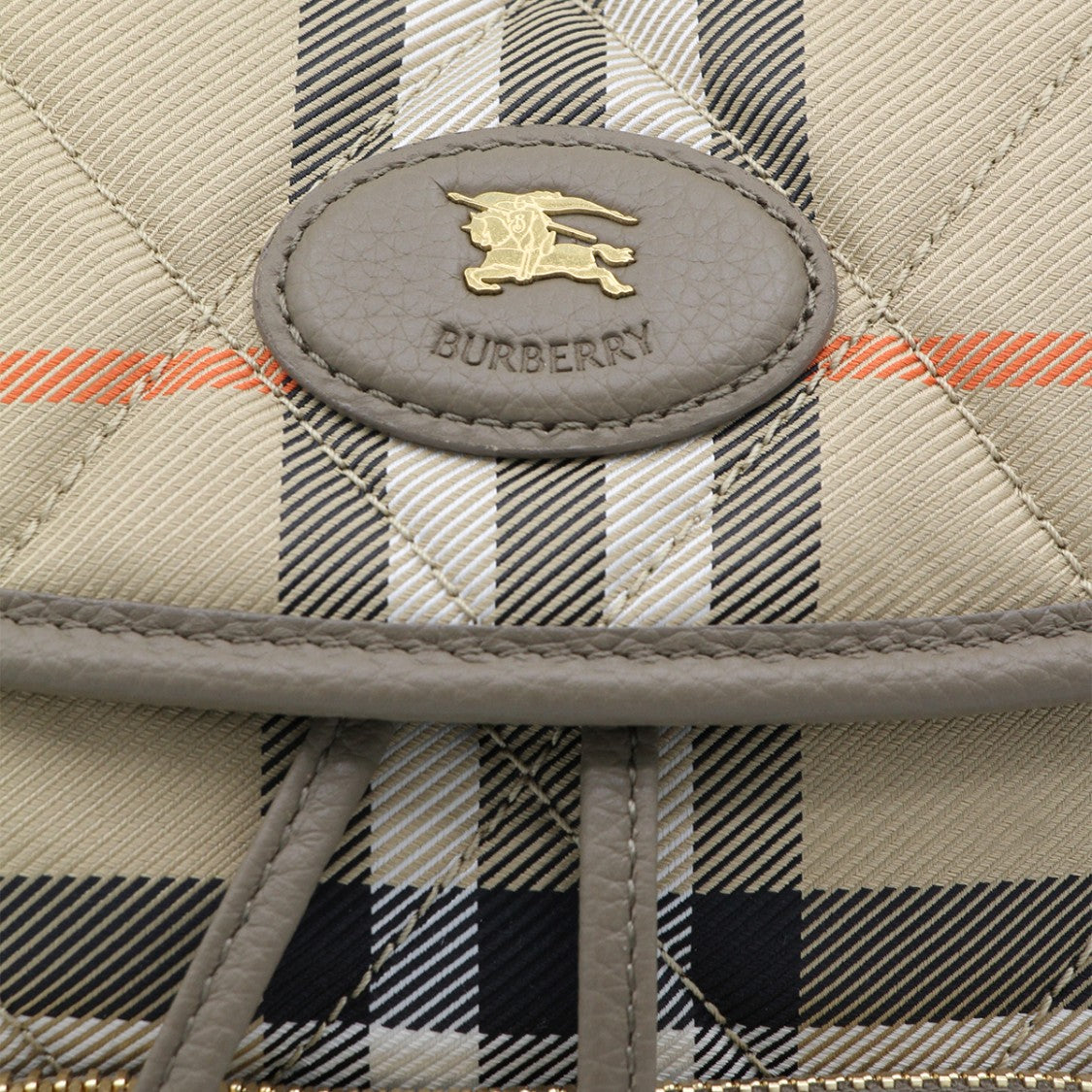 Burberry Beige Iconic-Print Backpack